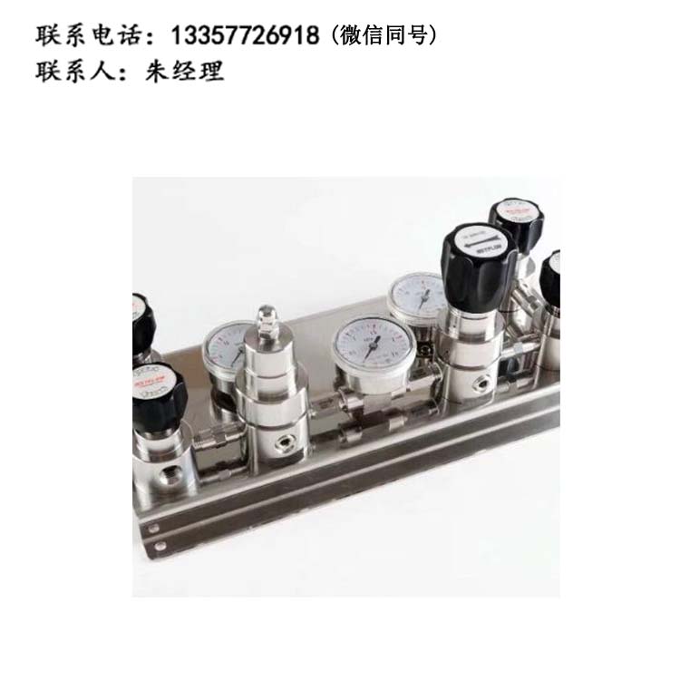實(shí)驗(yàn)室半自動(dòng)切換不銹鋼雙側(cè)式氣體匯流排管道氣路面板集中供氣
